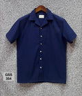 Premium Seersucker Cuban Collar Shirt GCST 354
