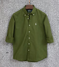 Luxury Linen Blend Solid Shirt with Cane Collar RLS 311