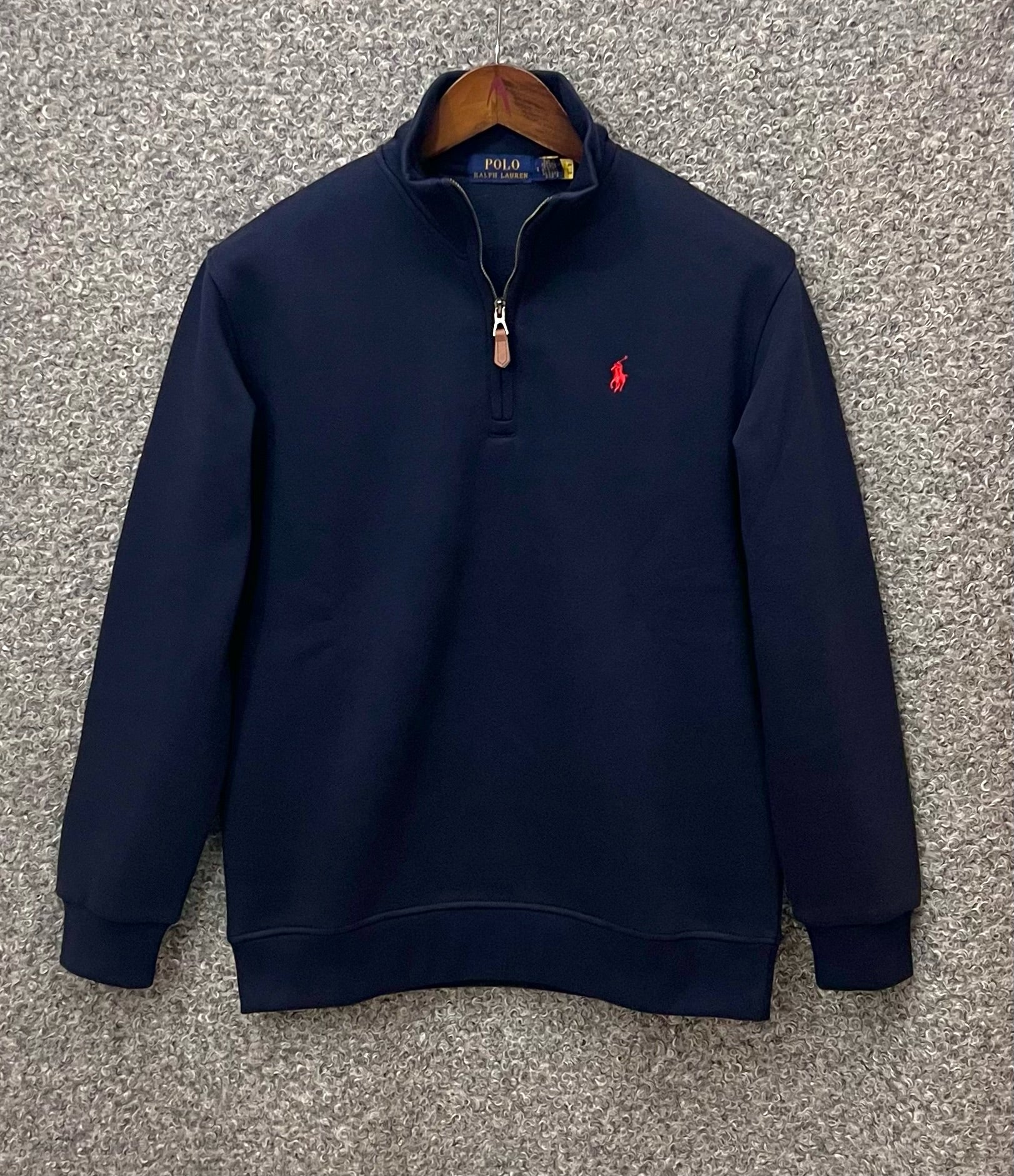 Premium Half Zip Pullover Jacket Navy