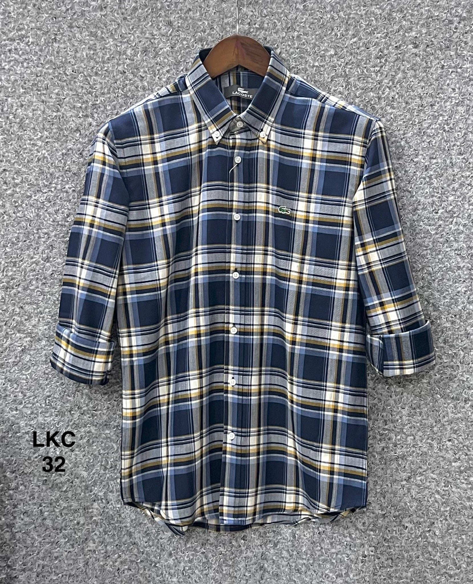 Premium Lacoste Check Shirt | Solid Shirt | Shirtology Bangladesh