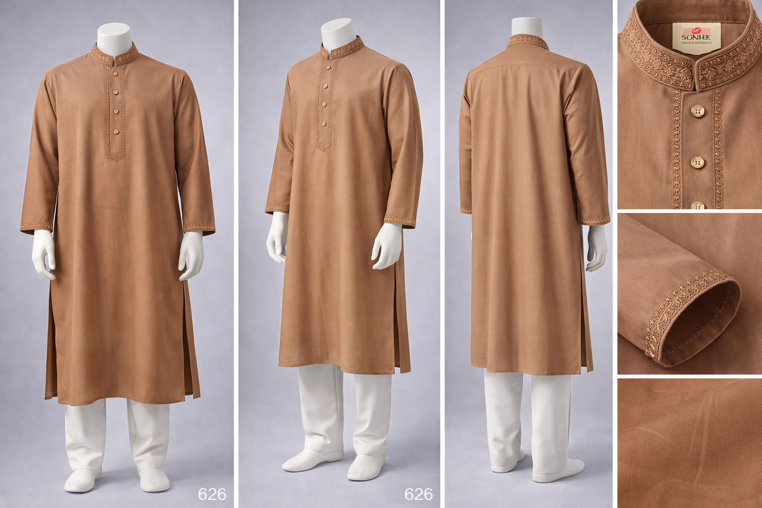 Luxury embroidery Panjabi with premium finish 625