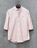 Premium Solid Logo Oxford Cotton Shirt RLS 222
