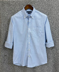 Premium Stripe Full Sleeve Shirt With Pocket | Stripe Shirt | Shirtology Bangladesh