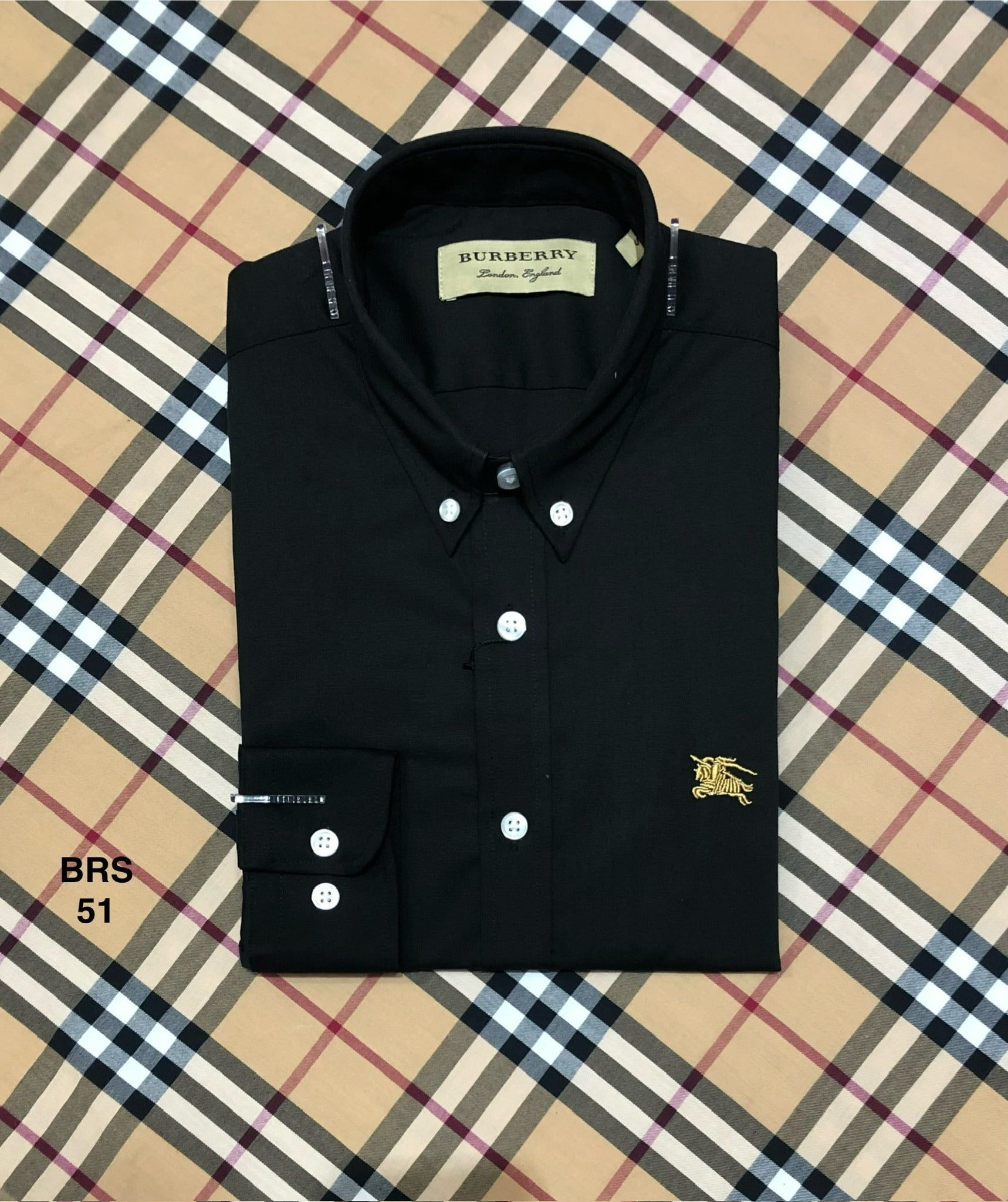 Signature Solid Shirt BRS Without contract Black 51 | Shirtology Bangladesh