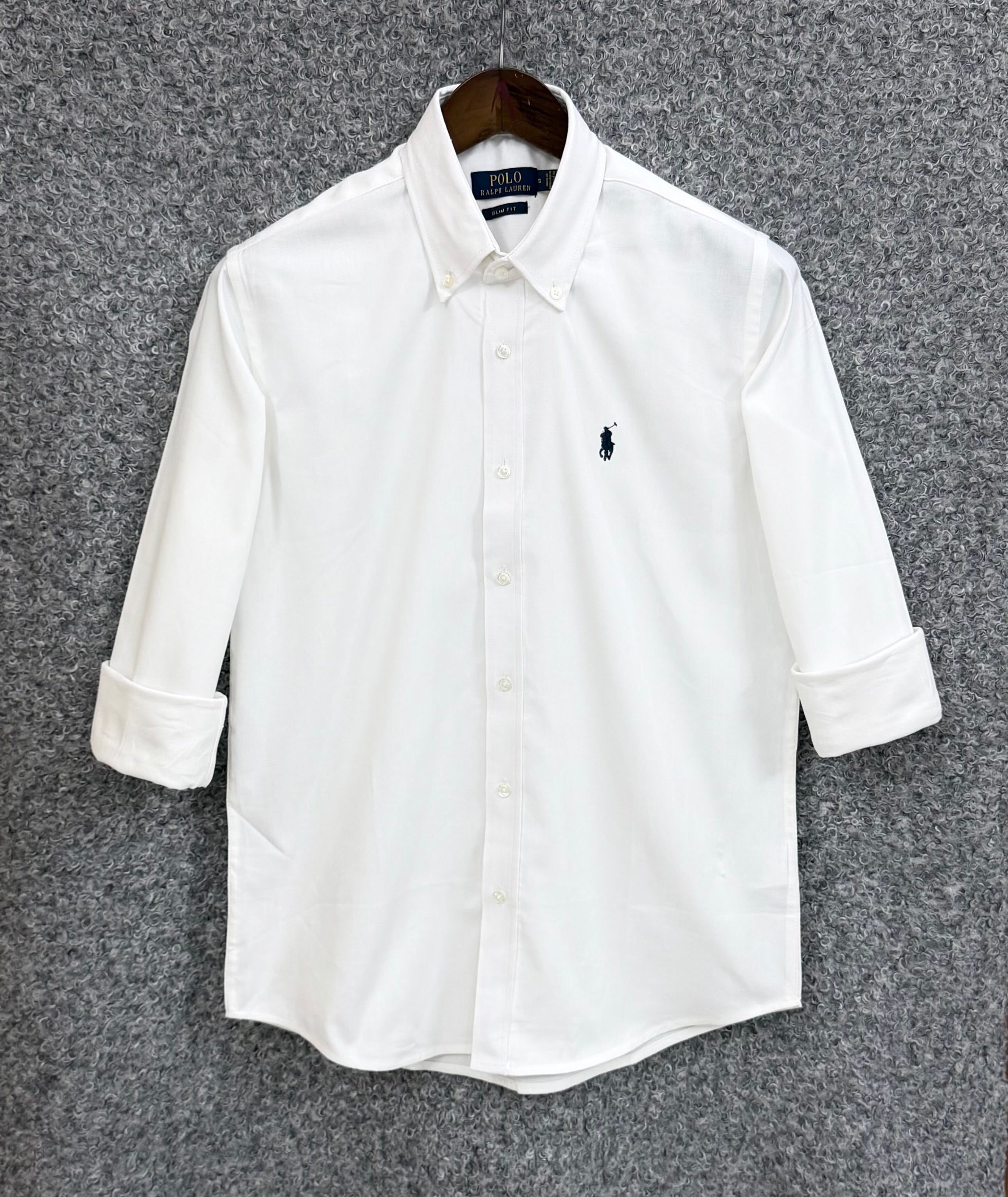 Premium Solid Logo Oxford Cotton Shirt RLS 212