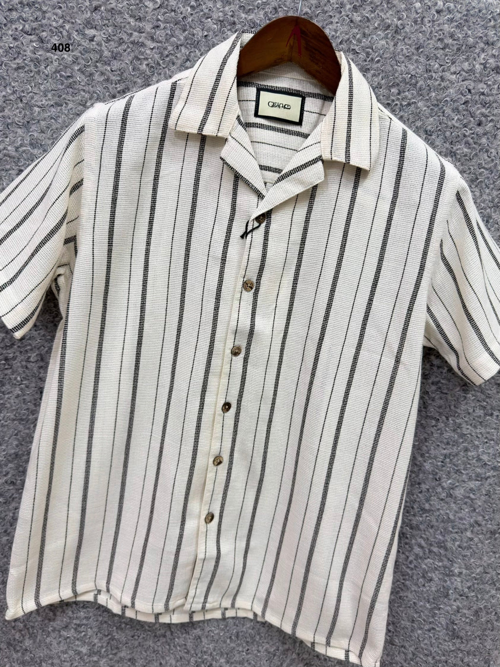 Premium Classic Cuban Collar Stripe Shirt | Cuban Collar Shirt | Shirtology Bangladesh