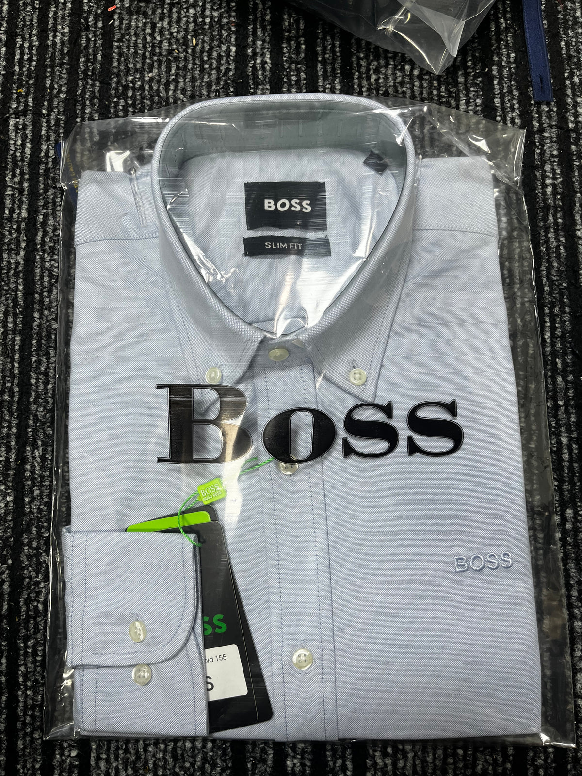 Premium Solid Oxford Cotton Shirt HBS Sky 155
