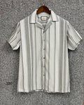 Premium Classic Cuban Collar Stripe Shirt GCST 330