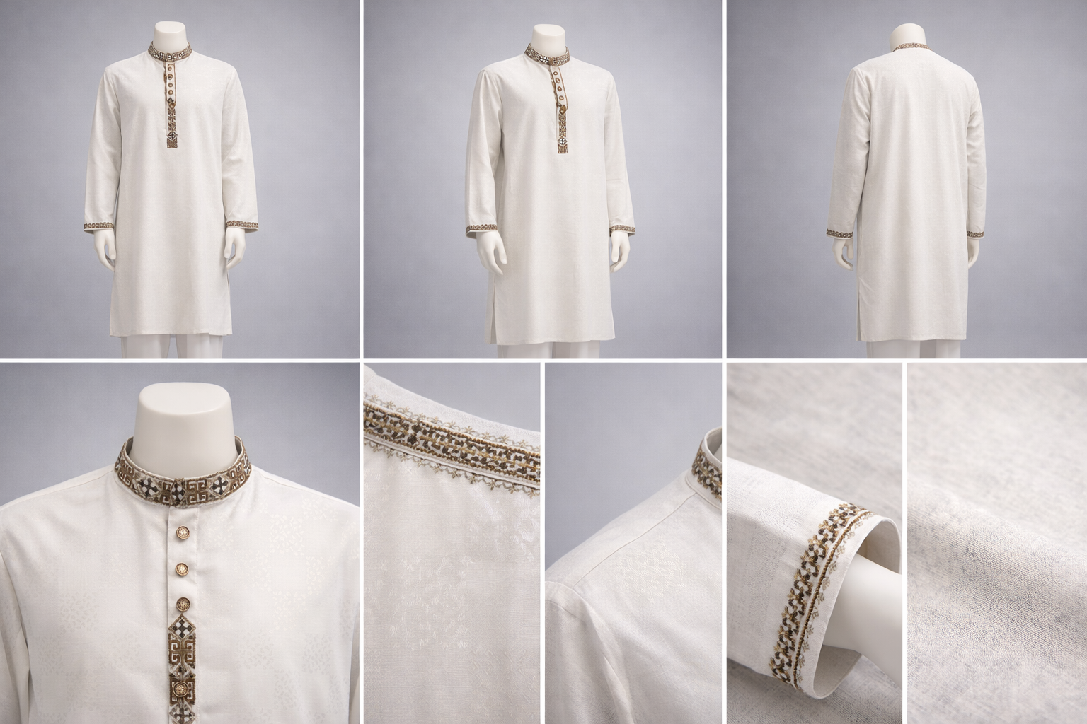 Luxury embroidery Panjabi with premium finish 516