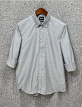 Premium Solid Oxford Cotton Shirt HBS Gray