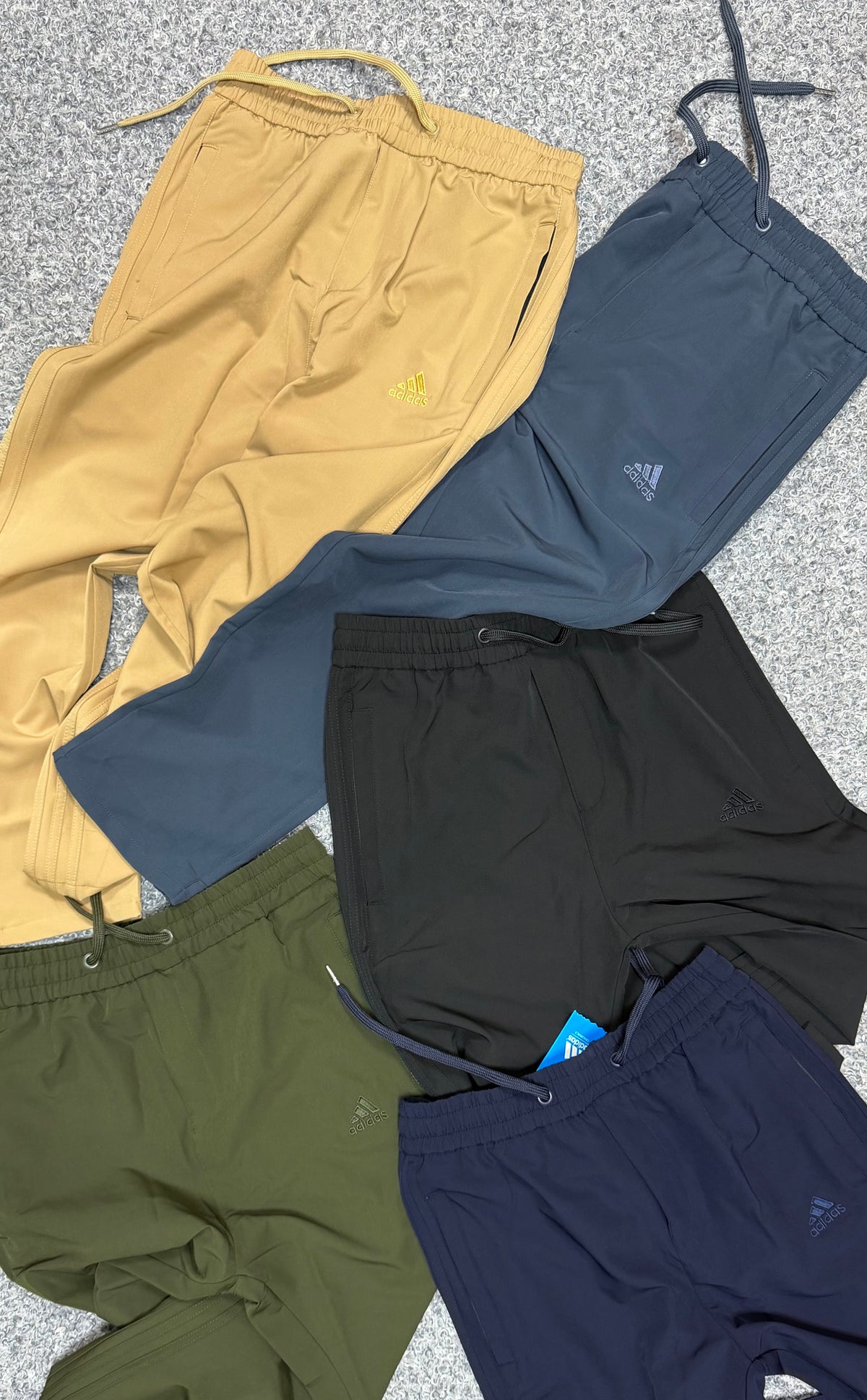 Premium Matching Three Stripe Full Athletic Track Pant Black ADTKPT