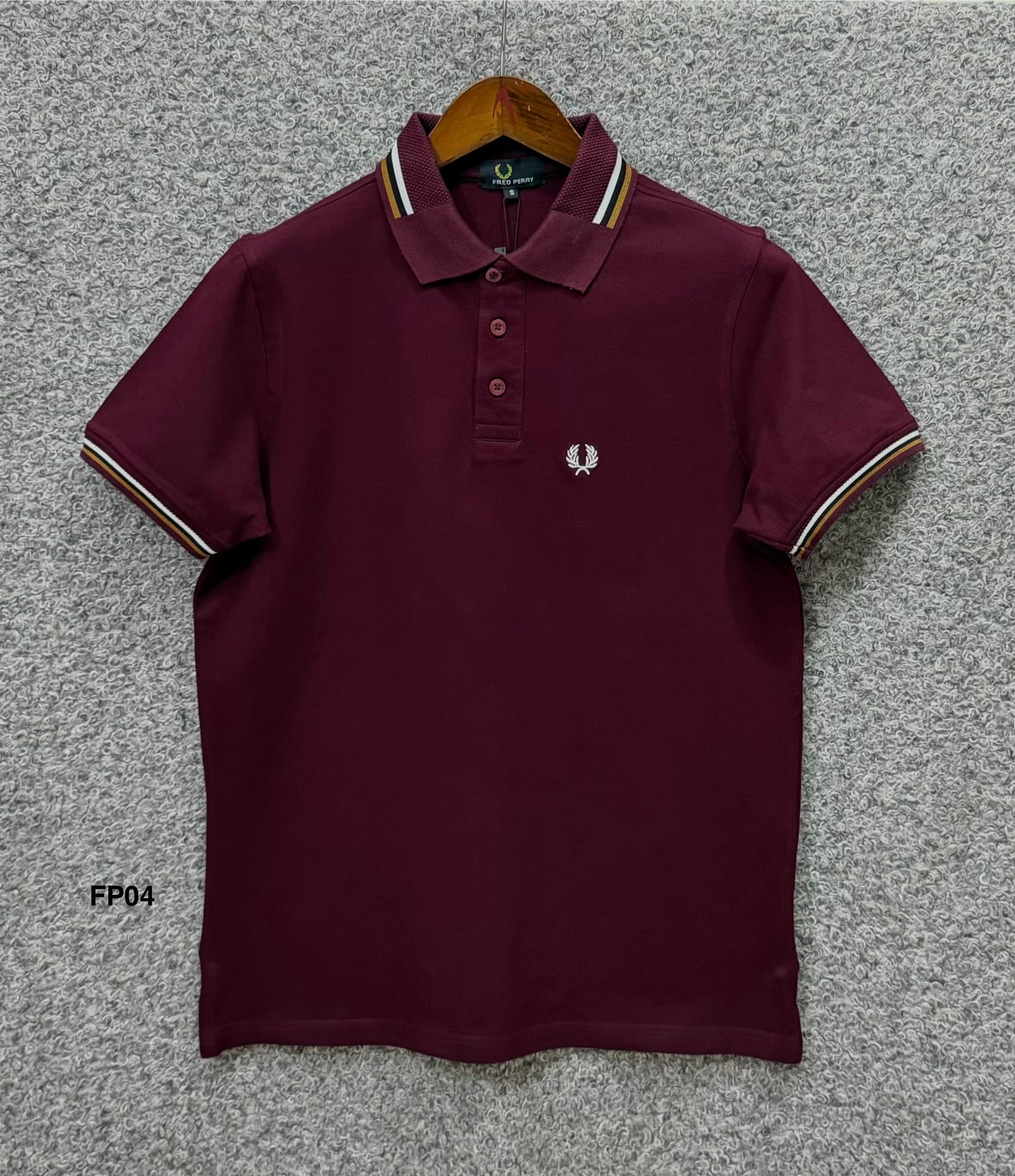 Premium Ultra Heavyweight Luxury Finish Polo Tshirt FPPL Maroon