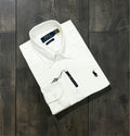 Premium Solid Logo Oxford Cotton Shirt | Solid Shirt | Shirtology Bangladesh