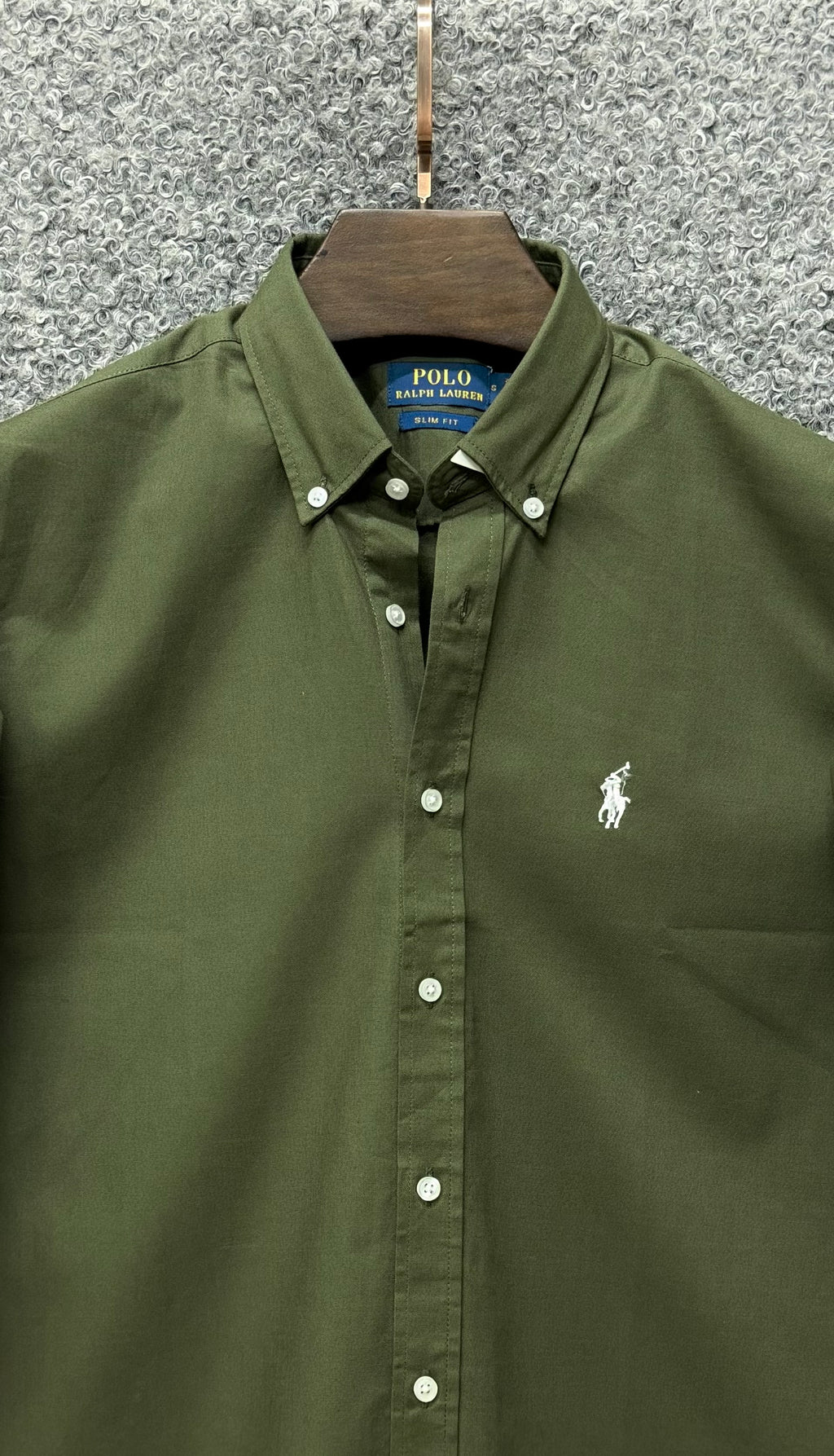 Premium Solid Logo Oxford Cotton Shirt RLS 224
