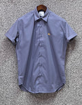 Premium Half Sleeve Solid Shirt BRSS Ash golden logo | Short Sleeve Solid Shirt | Shirtology Bangladesh