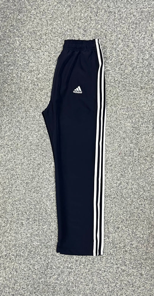 Performance Three-Stripe Full Baggy Style Track Pants Nevy&white