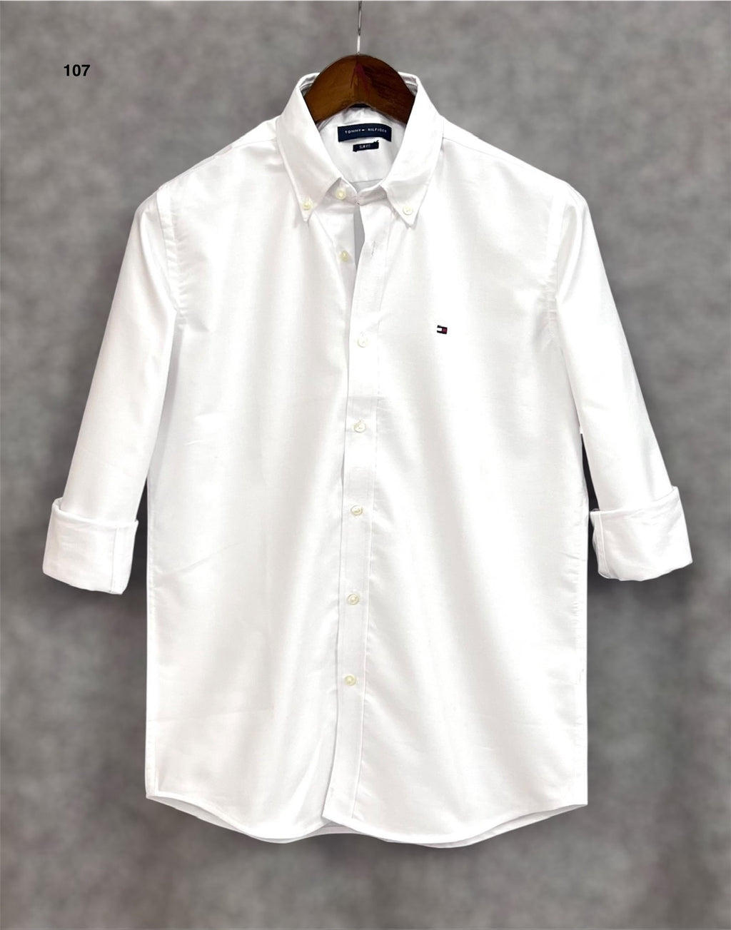 TMS Signature Solid Cotton Shirt 107