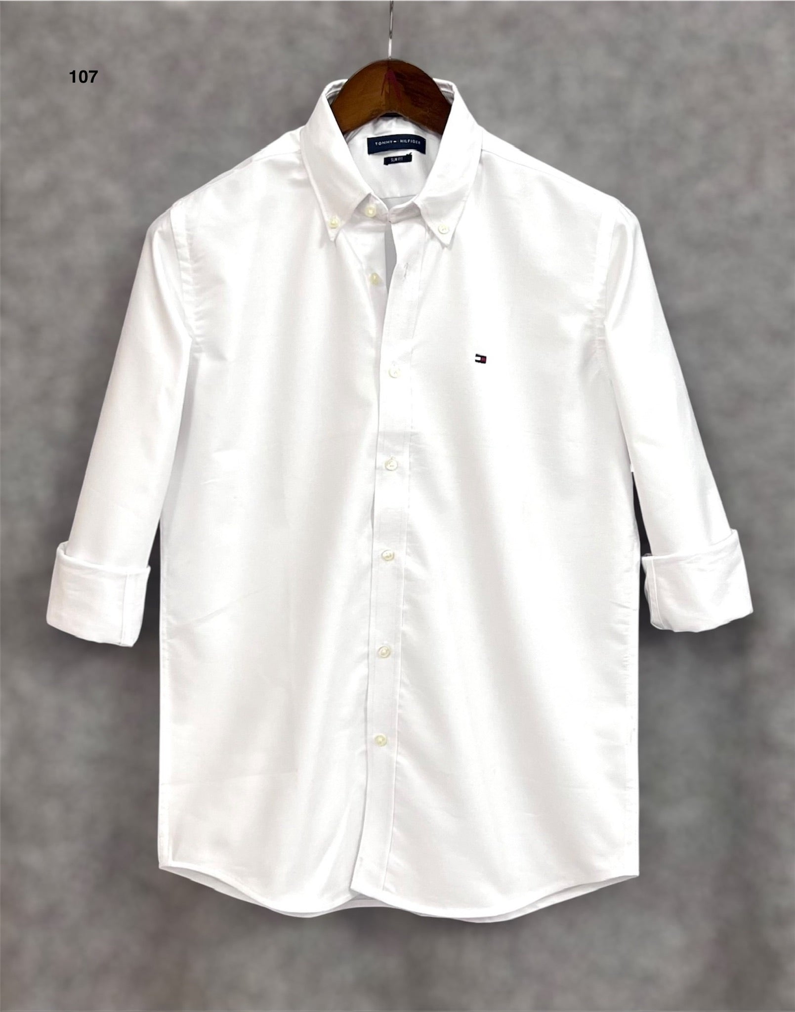 TMS Signature Solid Cotton Shirt 107