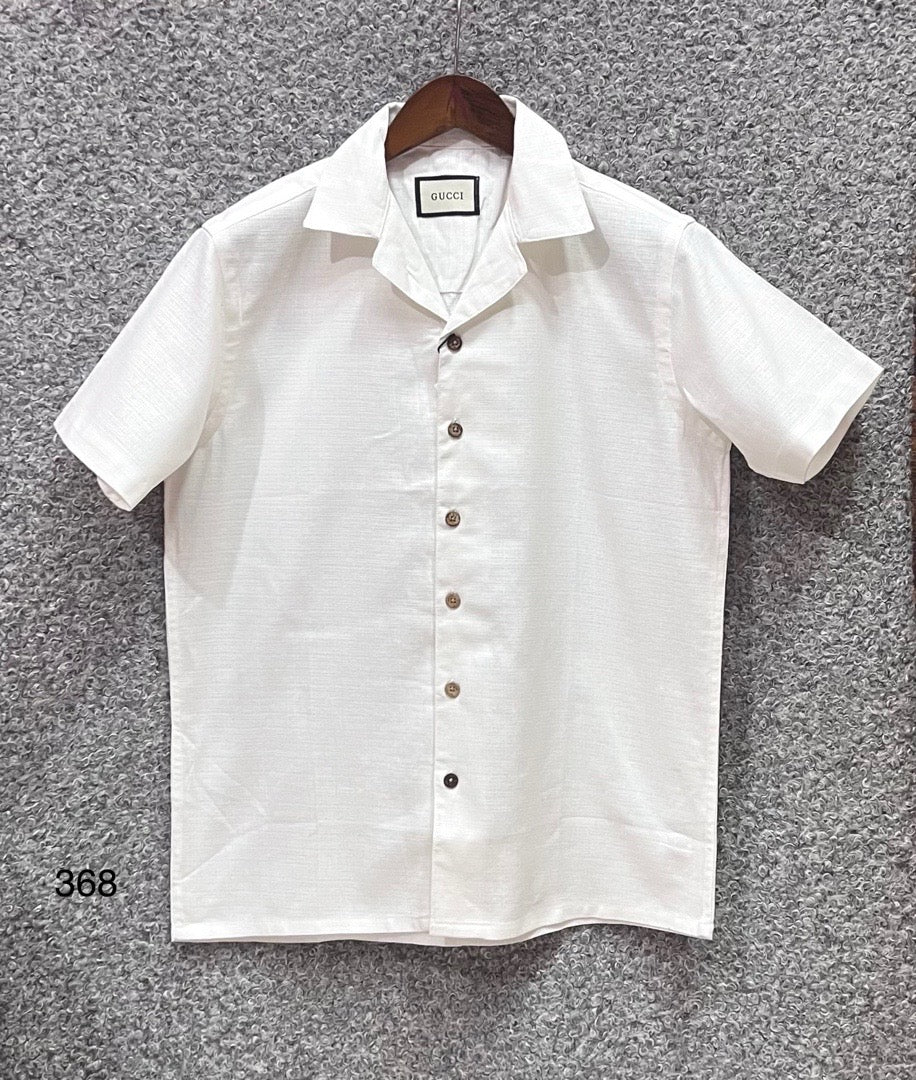 Premium Classic Cuban Collar Stripe Shirt GCST 368
