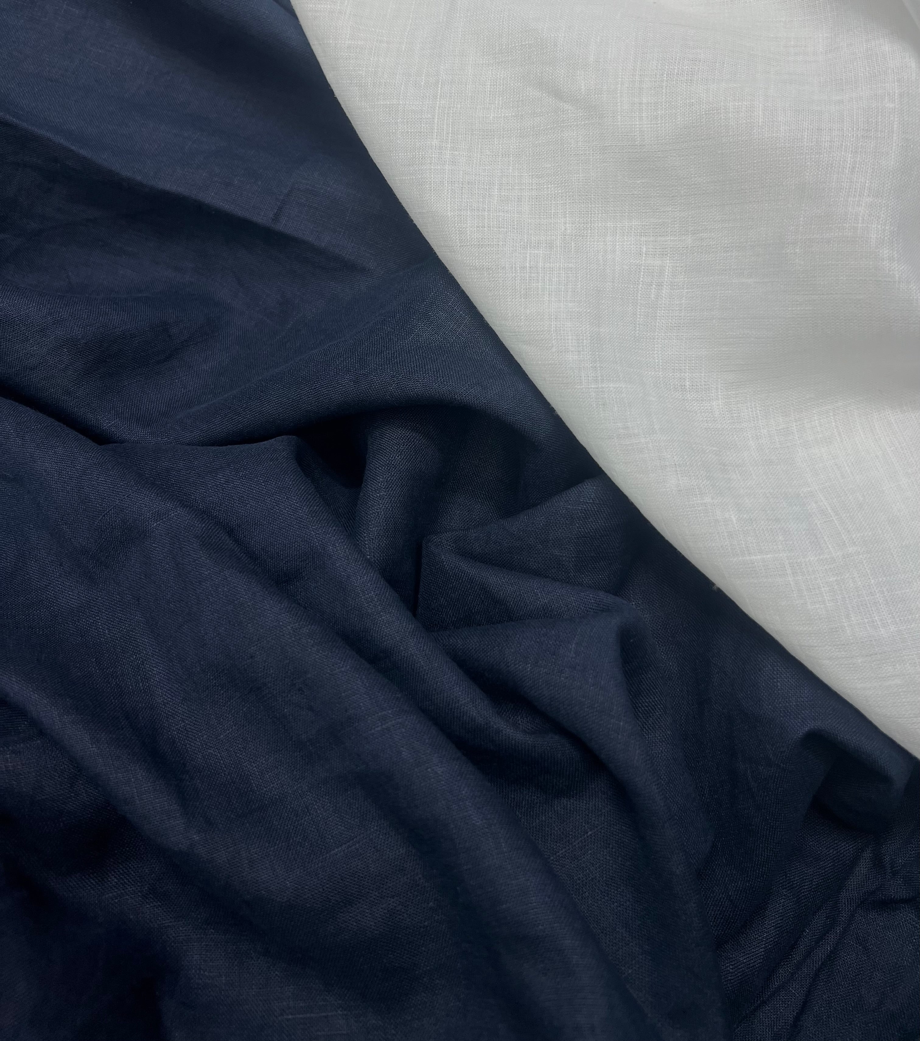 Navy Blue 100% linen