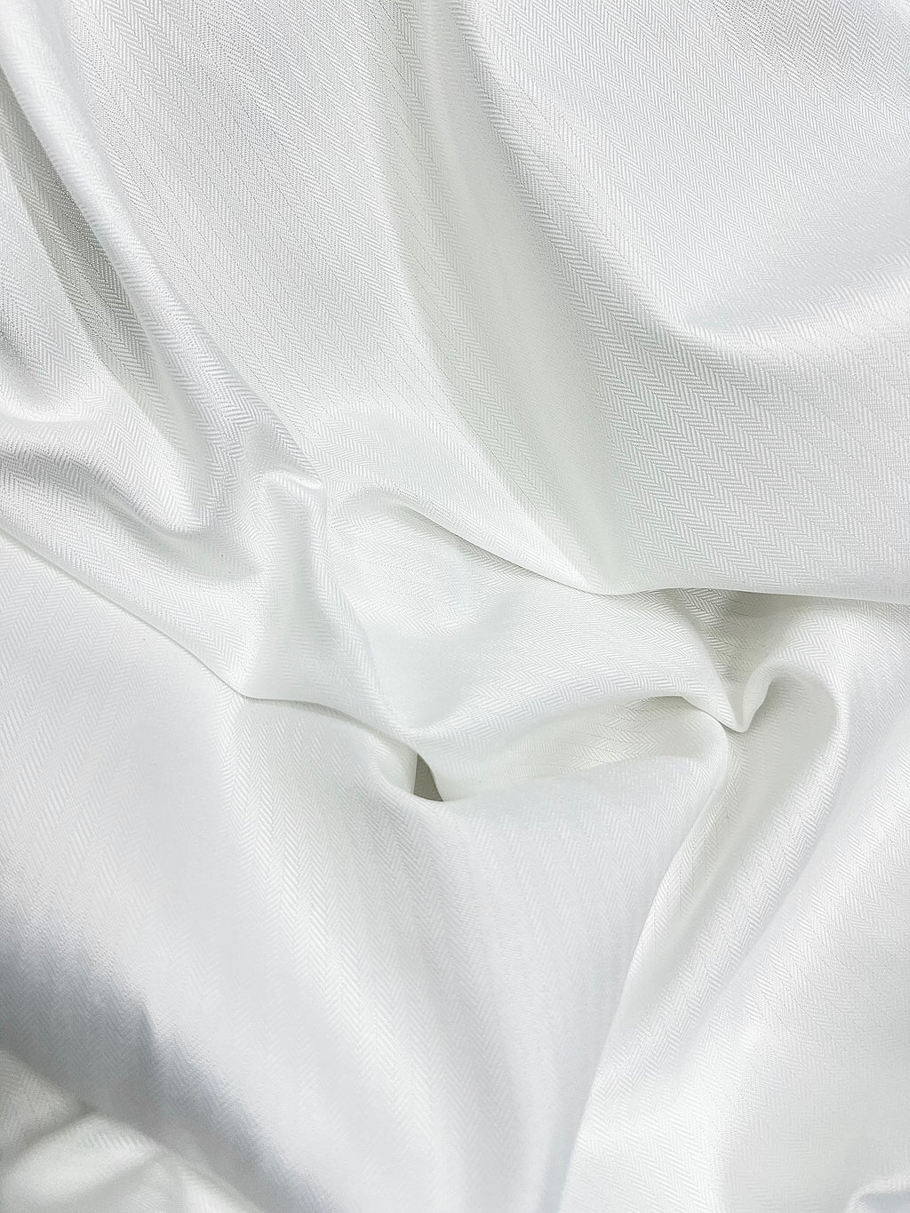 Premium  Herringbone Fabric (Pure White)