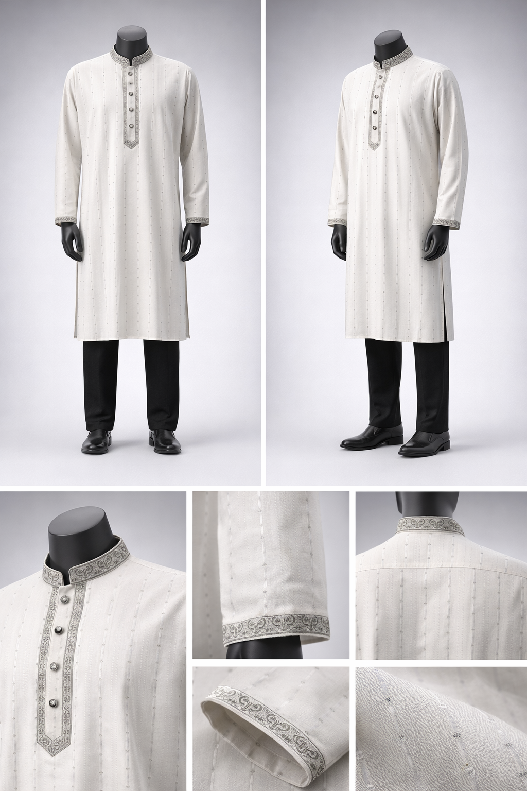 Luxury embroidery Panjabi with premium finish 518