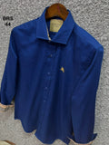 Signature Solid Shirt BRS Fancy cotton 44 Royal | Shirtology Bangladesh