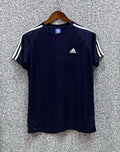 Premium shoulder Three Stripe Performance jersey tshirt ADSJ Navy