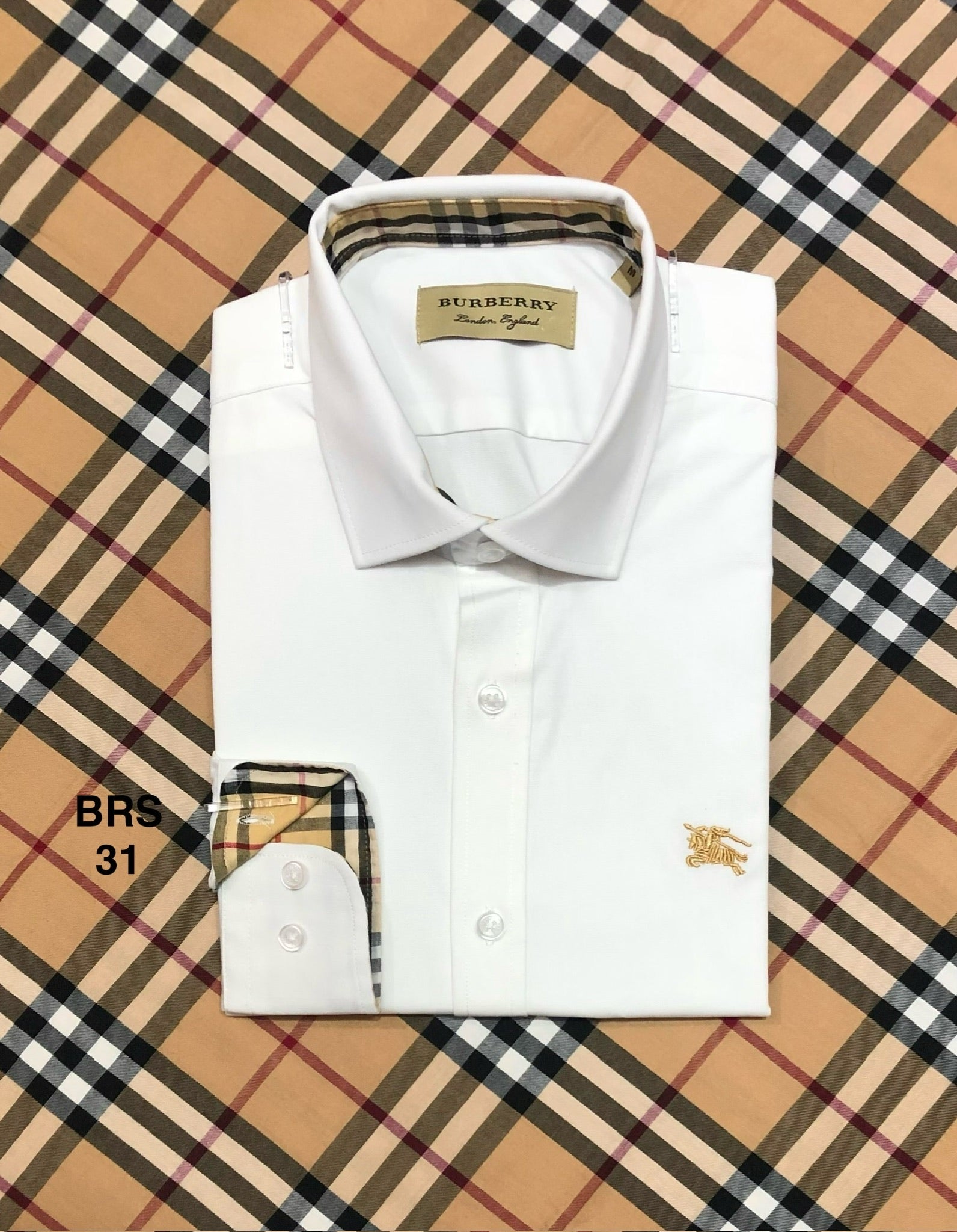 Signature Solid Shirt BRS Formal off white 31