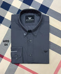 Iconic Solid Shirt ARMS down button 04 Charcoal | Shirtology Bangladesh