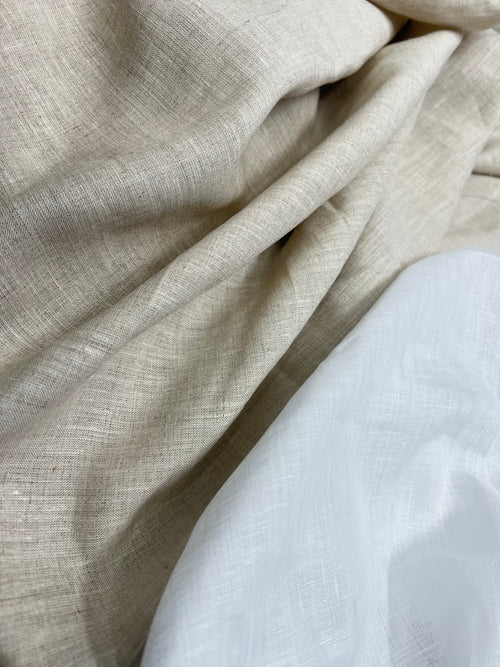 Beige linen Fabric