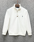 Premium Half Zip Pullover Jacket off white PLJK 05