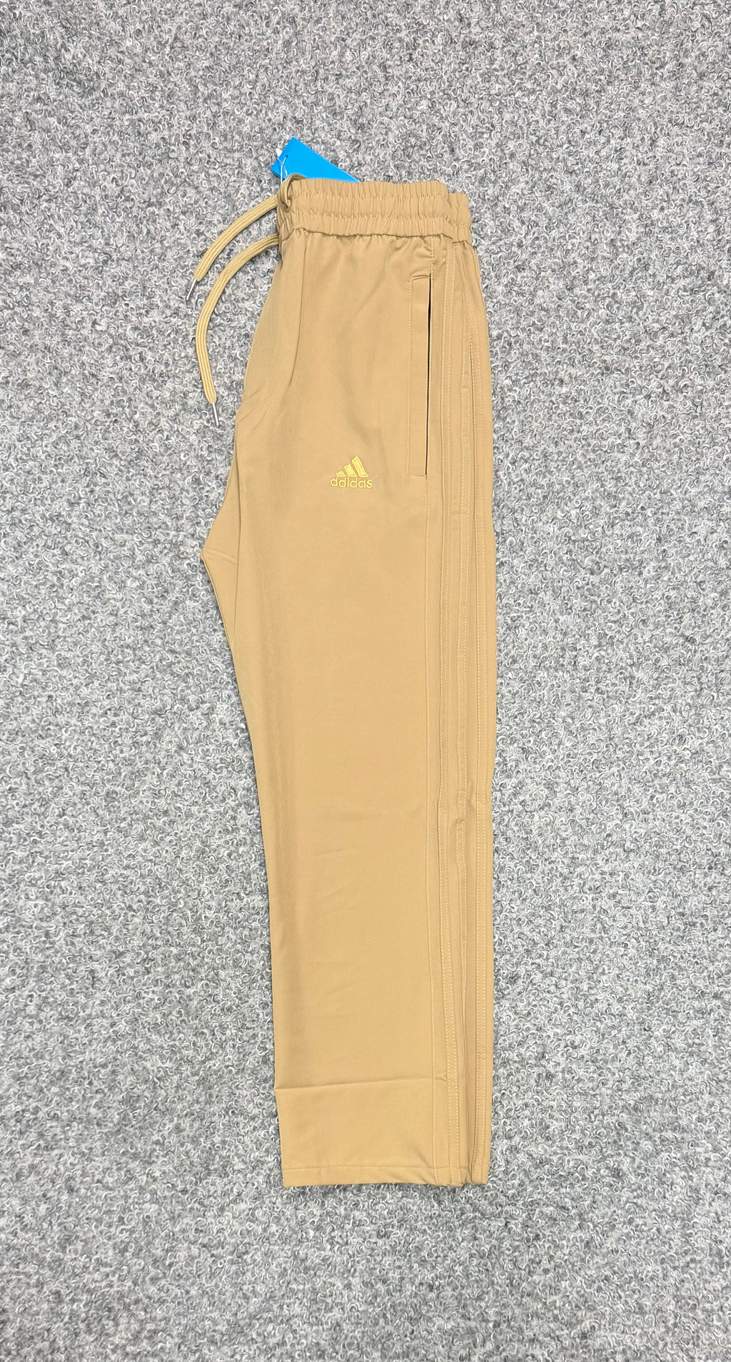 Premium Matching Three Stripe Full Athletic Track Pant Golden ADTKPT