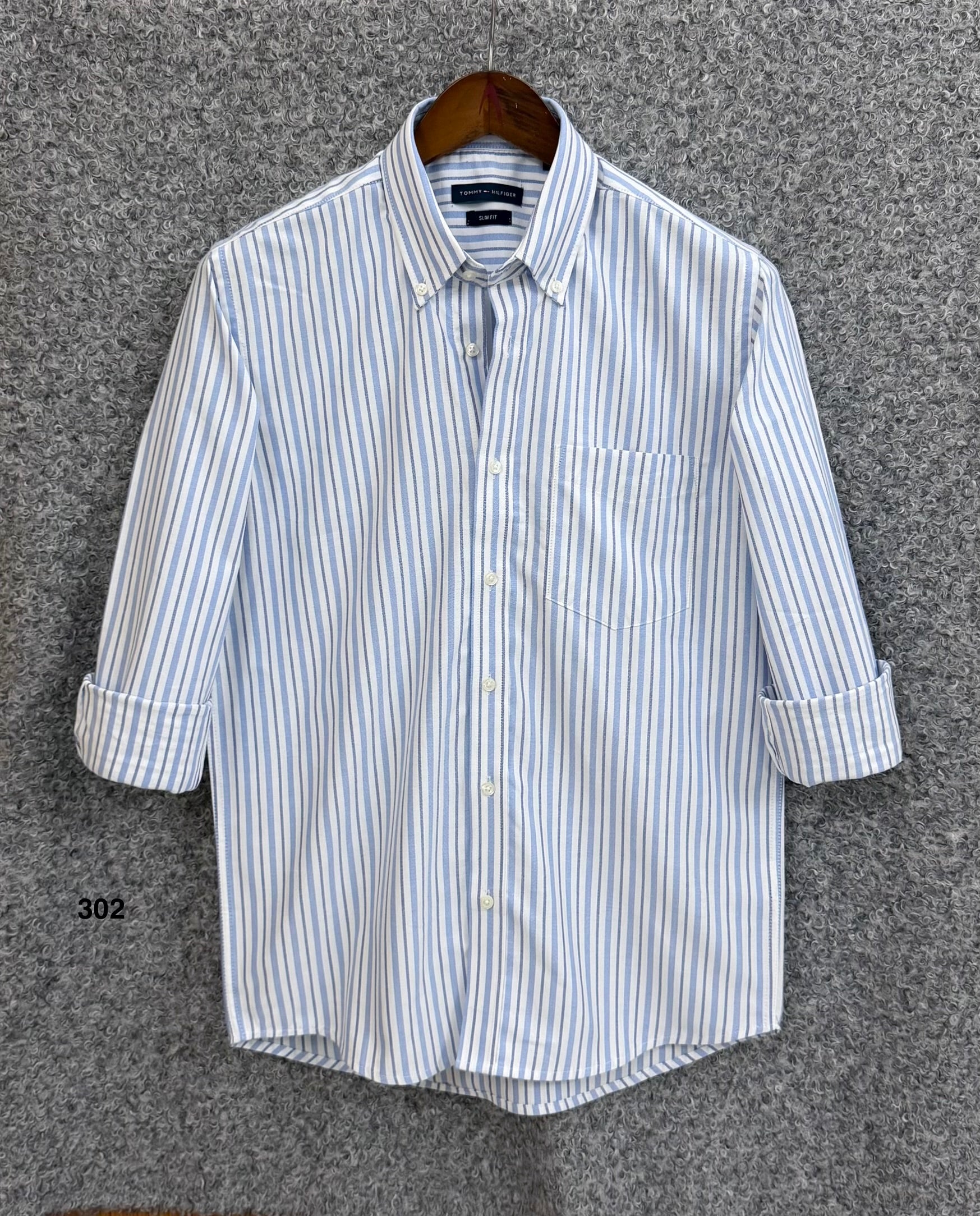 Premium Stripe Full Sleeve Shirt With Pocket | Stripe Shirt | Shirtology Bangladesh