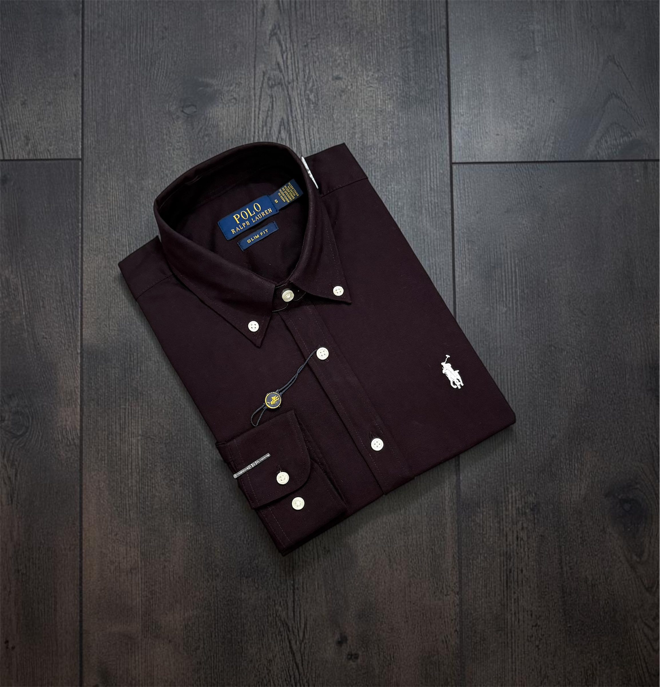 Premium Solid Logo Oxford Cotton Shirt | Solid Shirt | Shirtology Bangladesh