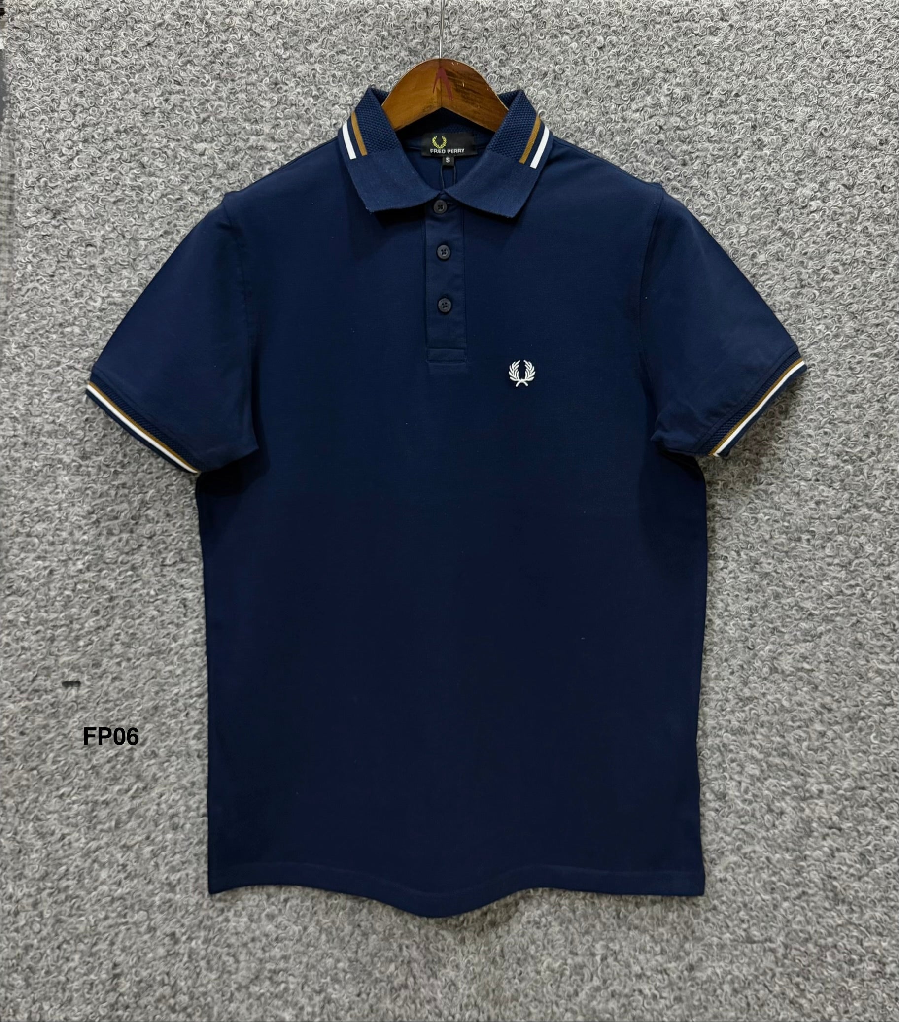 Premium Ultra Heavyweight Luxury Finish Polo Tshirt FPPL Navy