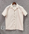 Premium Classic Cuban Collar Stripe Shirt | Cuban Collar Shirt | Shirtology Bangladesh