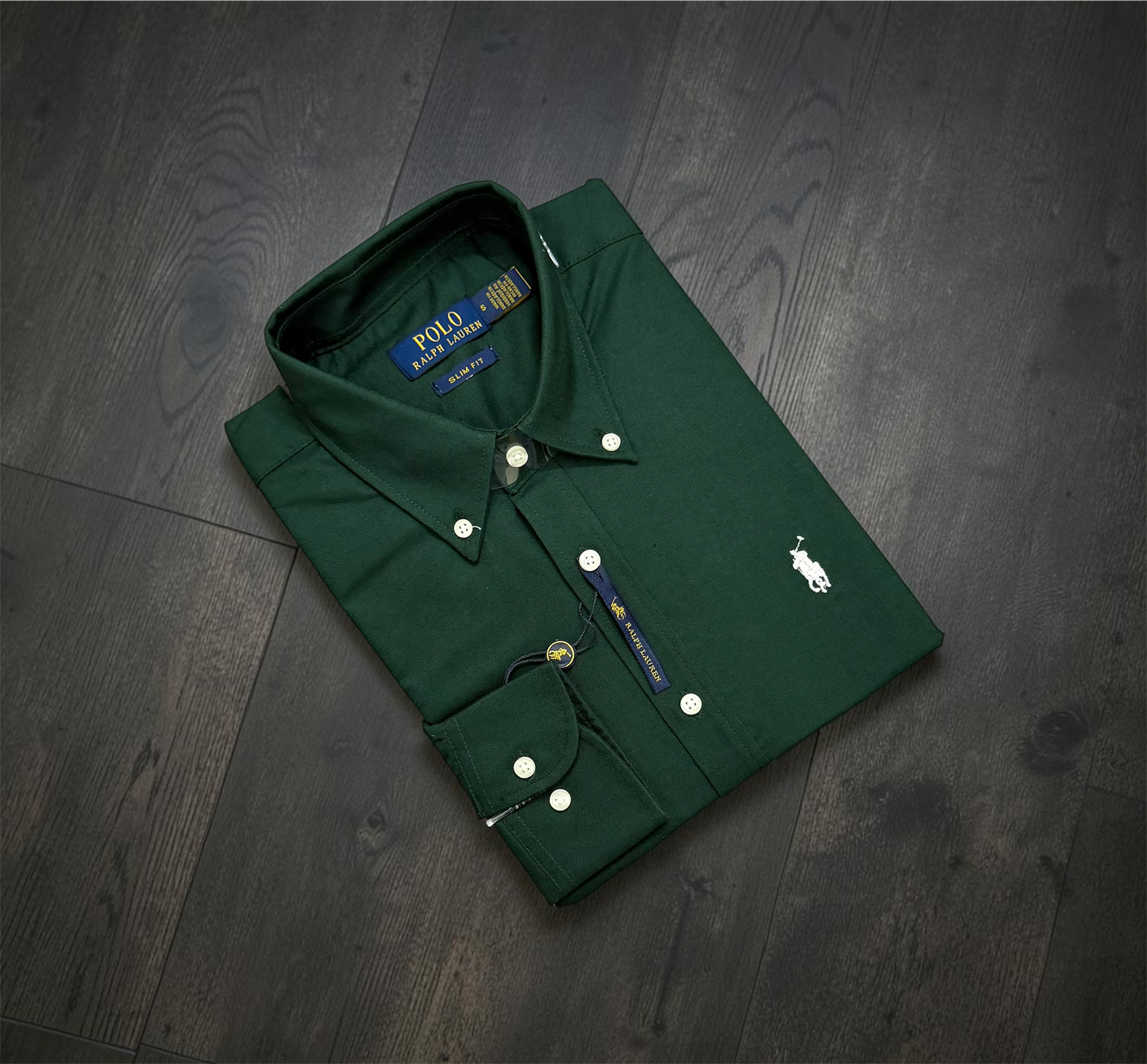 Premium Solid Logo Oxford Cotton Shirt | Solid Shirt | Shirtology Bangladesh