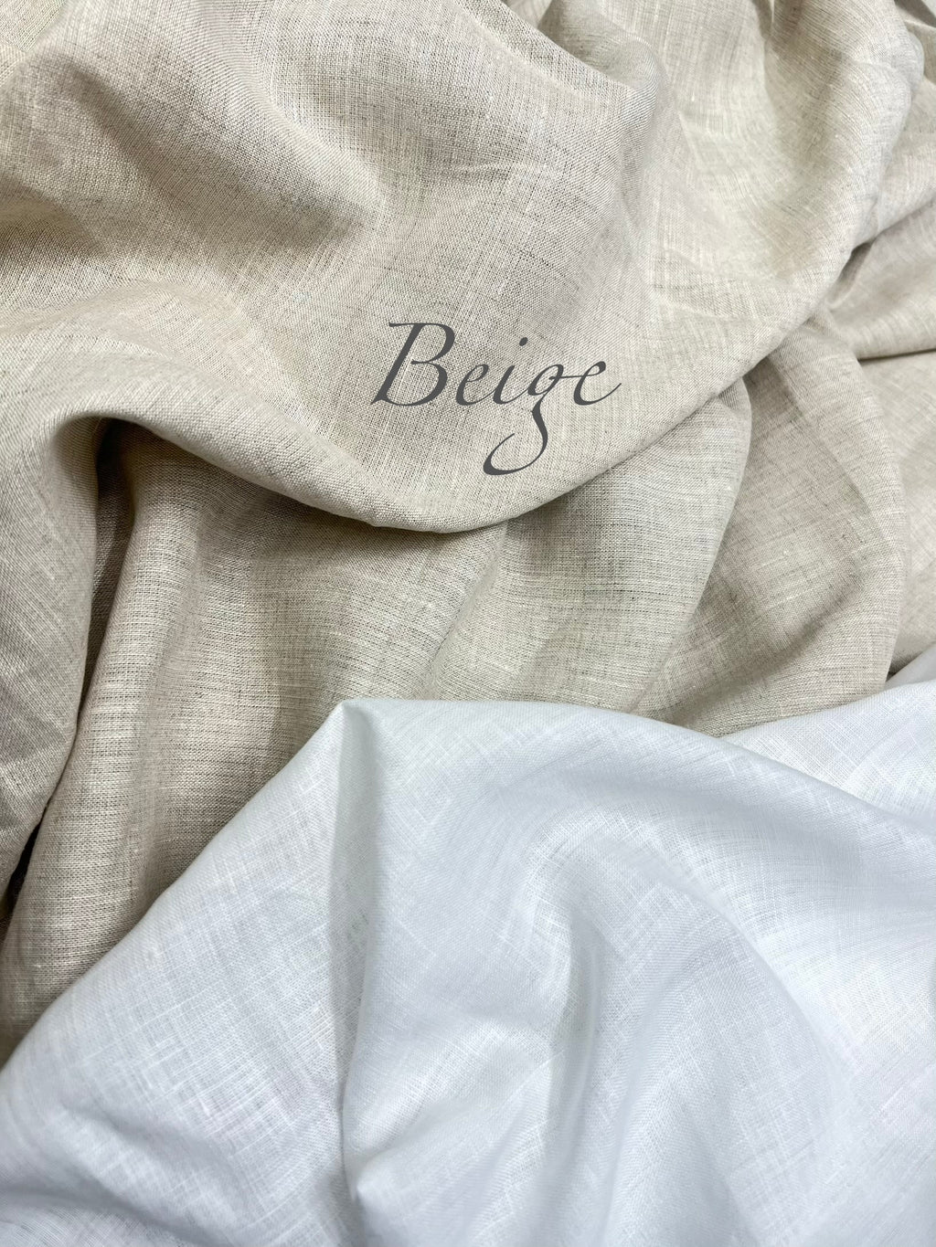 Beige linen Fabric
