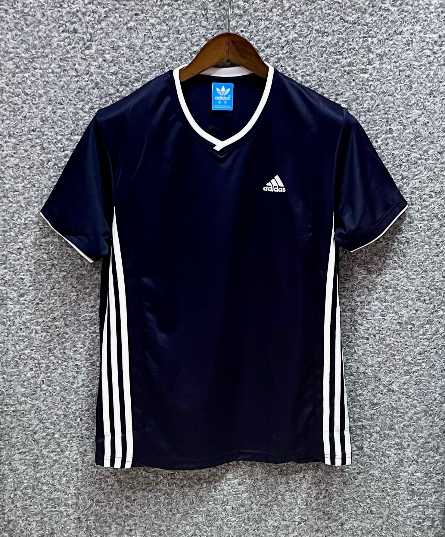 premium side panel stripe jersey tshirt ADSP Navy | Shirtology Bangladesh