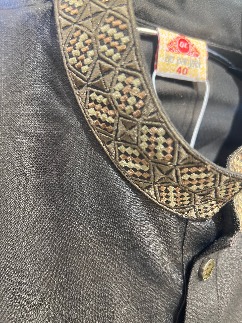 Premium Luxury Embroidered Panjabi with Embroidered Cuffs 469
