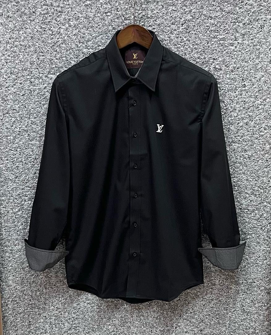 Luxury Solid Shirt LVS Black
