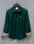 Signature Solid Shirt BRS oxford shirt Green | Shirtology Bangladesh