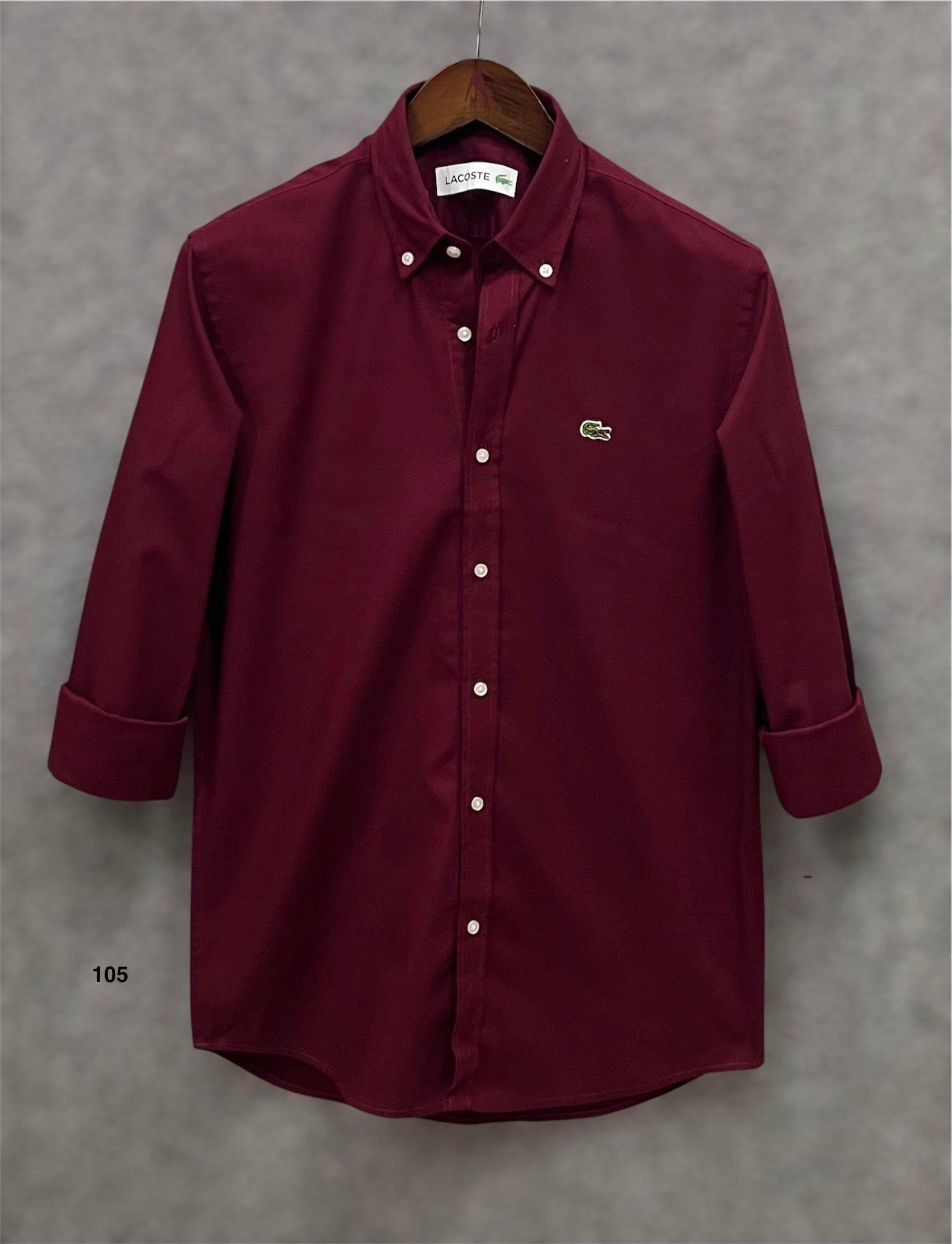 Premium Solid Oxford Cotton Shirt Maroon | Solid Shirt | Shirtology Bangladesh