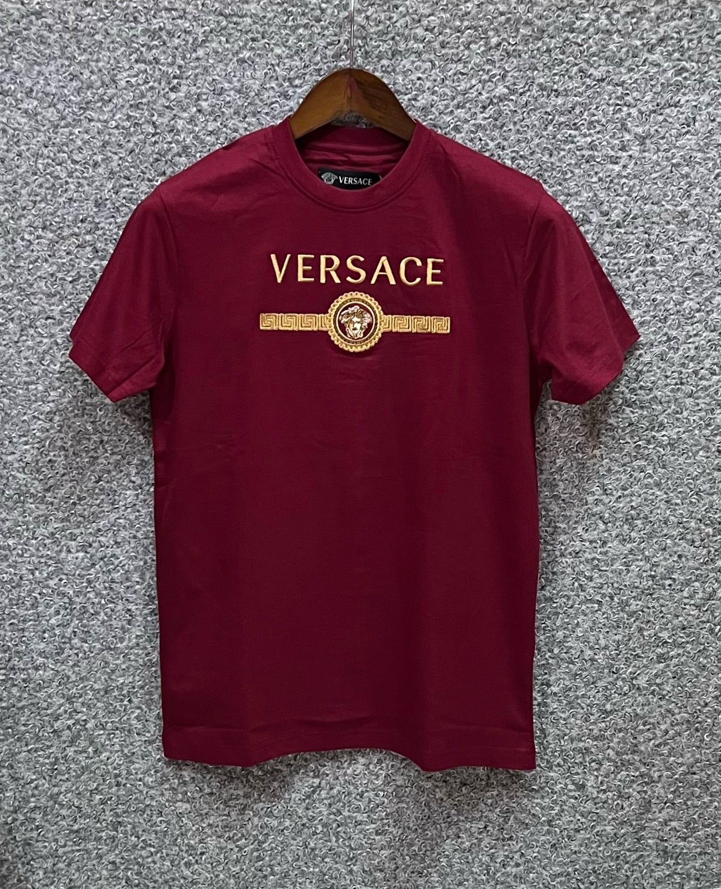 Premium Embroidery Tshirt VRSC Maroon | Shirtology Bangladesh