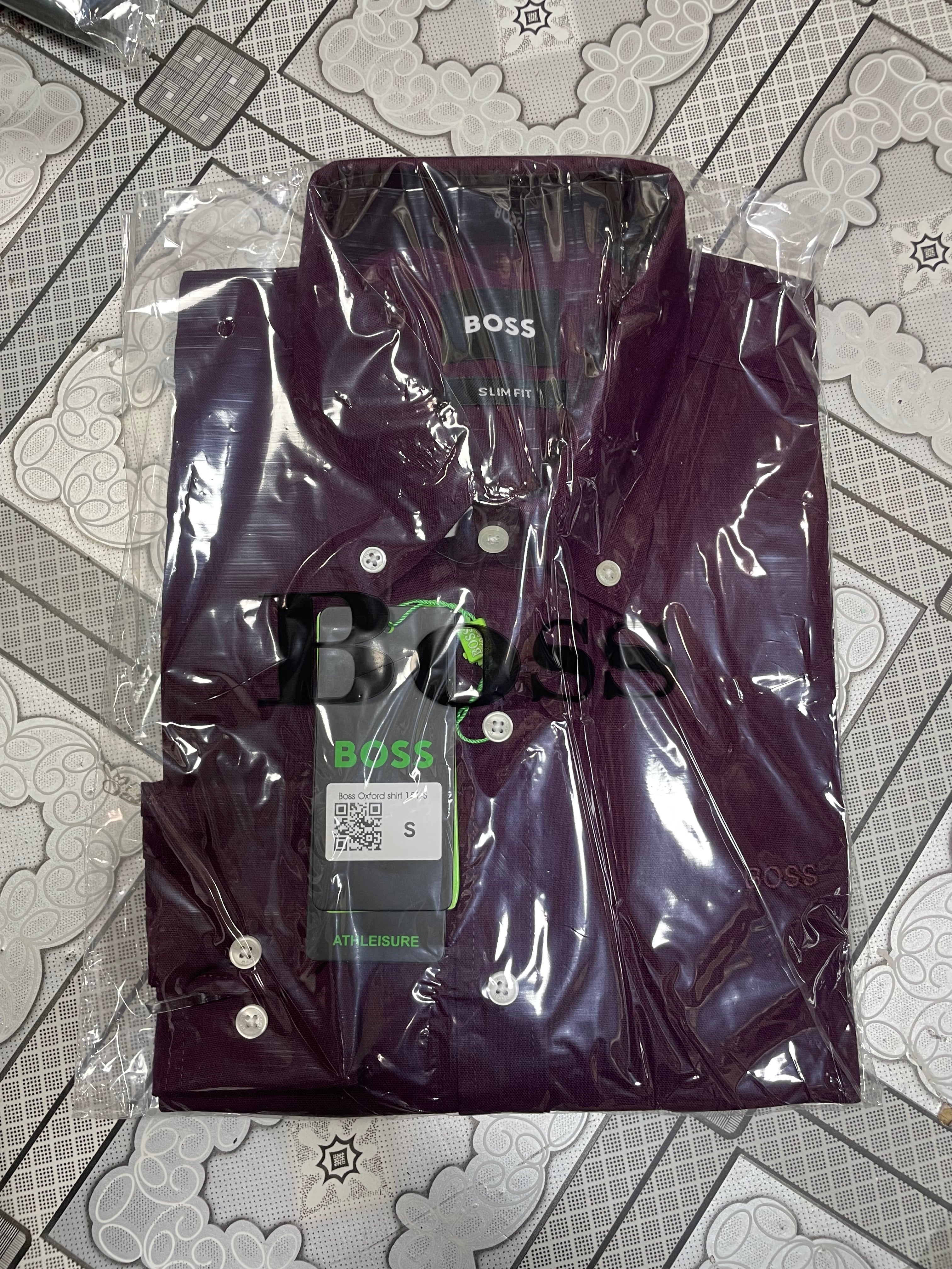 Premium Solid Oxford Cotton Shirt HBS Purpole 151
