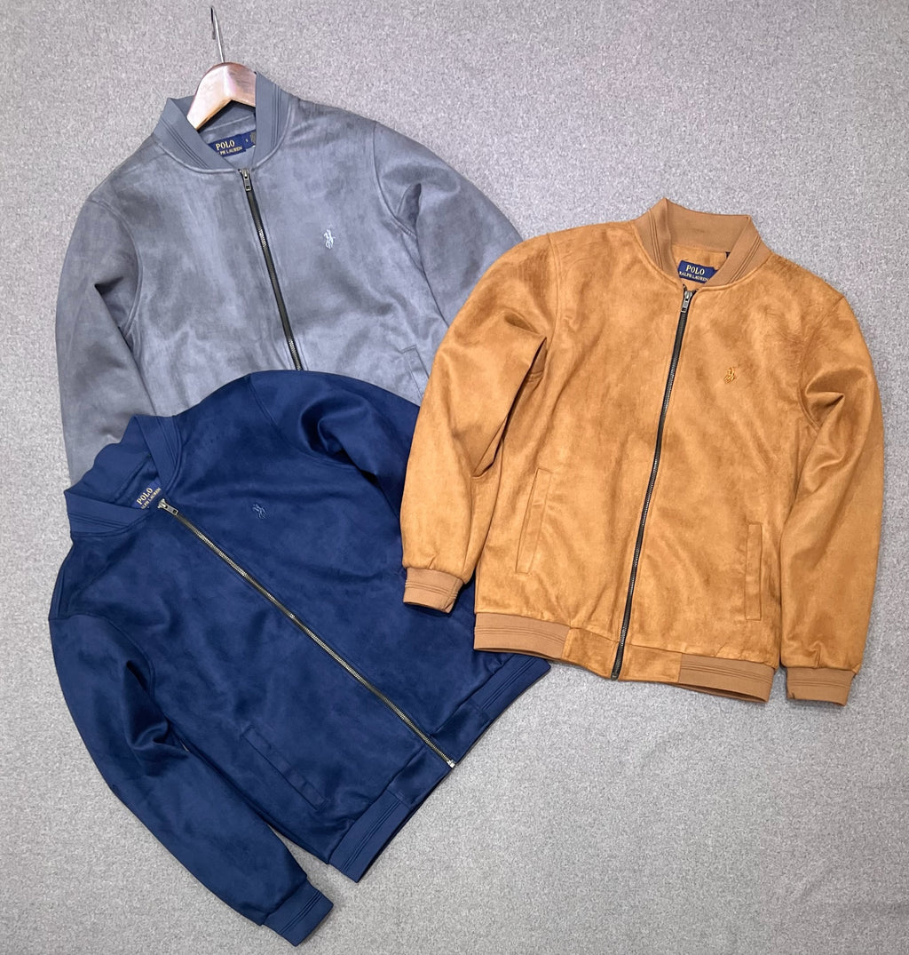 Premium Soft-Touch Suede Finish Jacket Light Brown