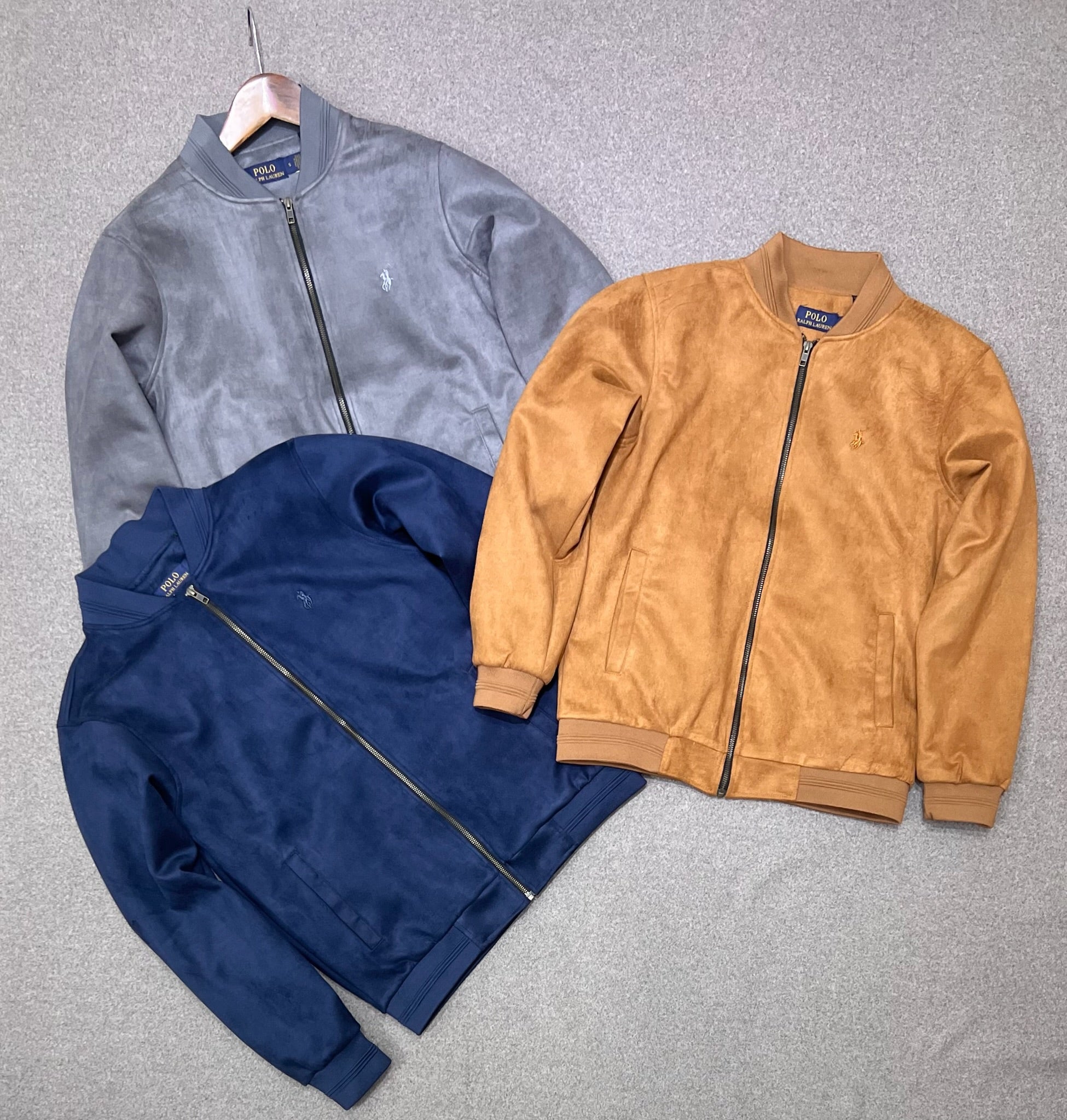 Premium Soft-Touch Suede Finish Jacket Light Brown