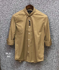 Premium Solid Stretch Cotton Shirt Biscuit | Solid Shirt | Shirtology Bangladesh