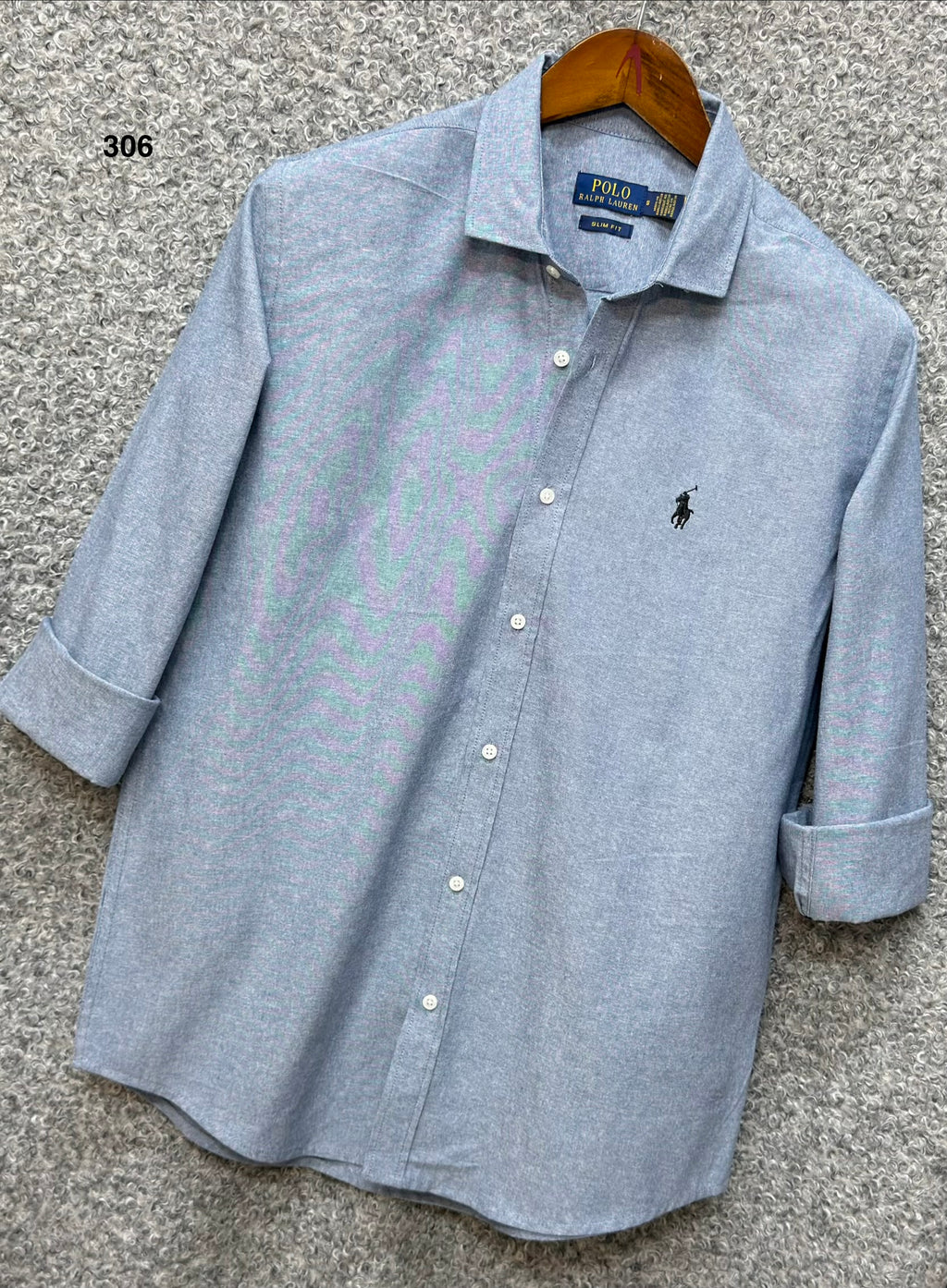 Luxury Linen Blend Solid Shirt with Cane Collar RLS 306